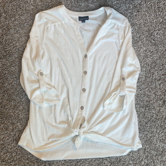 Fortune + ivy button down top - Picture 2 of 4